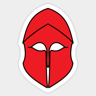 Corinthian helmet (red) Sticker